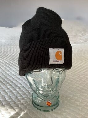 Carhartt Black Classic Knit Cuffed Beanie